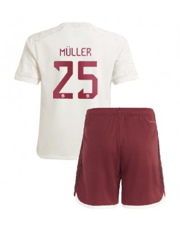 Otroški Nogometna dresi replika Bayern Munich Thomas Muller #25 Tretji 2023-24 Kratek rokav (+ hlače)